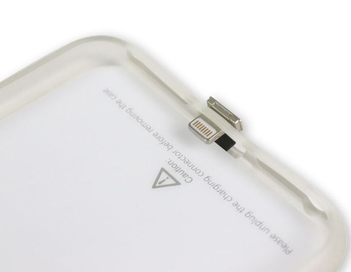 ACV* Funda de carga Qi para iPhone® 6+/7+, en color plata.