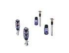 Original Ford Focus® Kit de suspensión coilover acero inoxidable con muelles con revestimiento de polvo en color azul ultramarino.