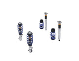 Original Ford Focus® Kit de suspensión coilover acero inoxidable con muelles con revestimiento de polvo en color azul ultramarino.