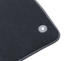 Original Ford Juego de alfombra de piso delantera Velour negro AMkK2JB130B18KA3JA6 2362477