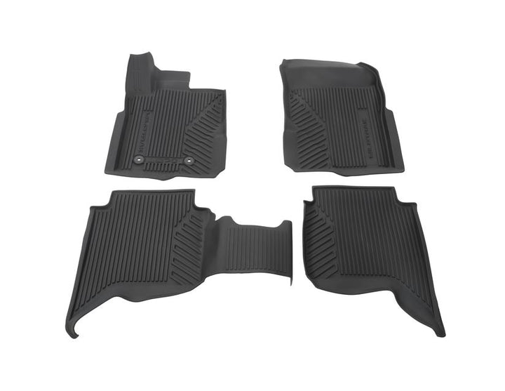 Kit de alfombrillas de goma delanteras y traseras Ranger Wildtrak automática 2022+