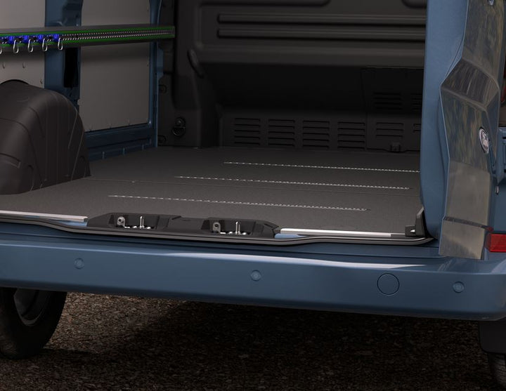 Original Ford Transit Custom Suelo de carga de madera con raíles Airline integrados
