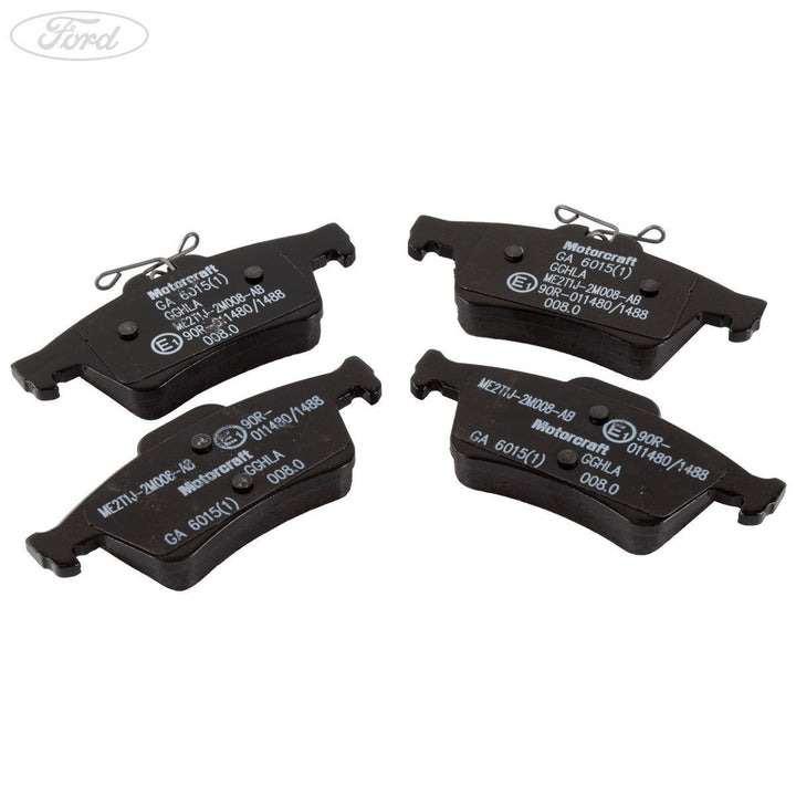 Kit de pastilla de freno trasera con pinza Motorcraft original para Ford Transit Connect 2177229
