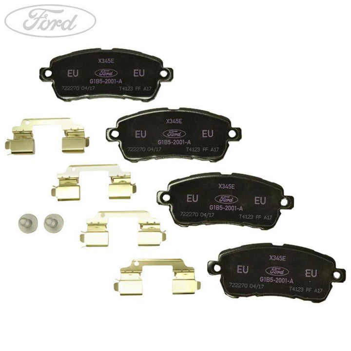 Kit de pastilla de freno delantera (incluye 4 tornillos) original para Ford Figo KA+ 06/2016- 2017679