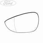 Cristal del espejo retrovisor izquierdo N/S (lado del conductor) original para Ford Fiesta 1671414