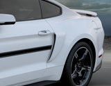 Original Ford Mustang Juego de aletas laterales para la carrocería negro mate