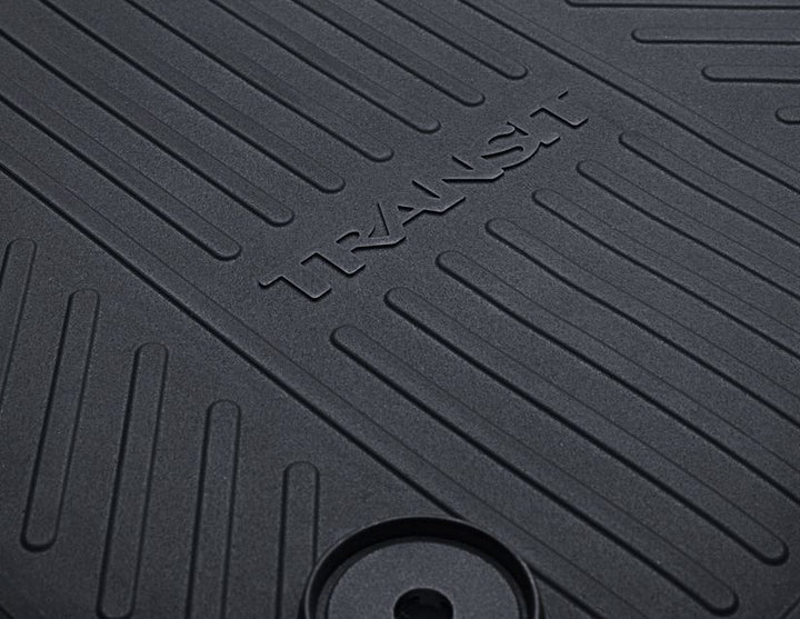 Tourneo Custom Alfombrillas de goma delanteras, en color negro.