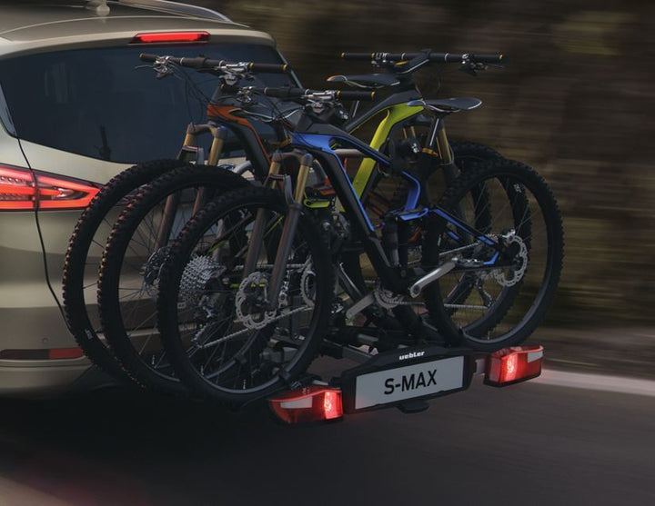 Uebler* Portabicicletas trasero X31-S,para tres bicicletas,inclinable 60°.