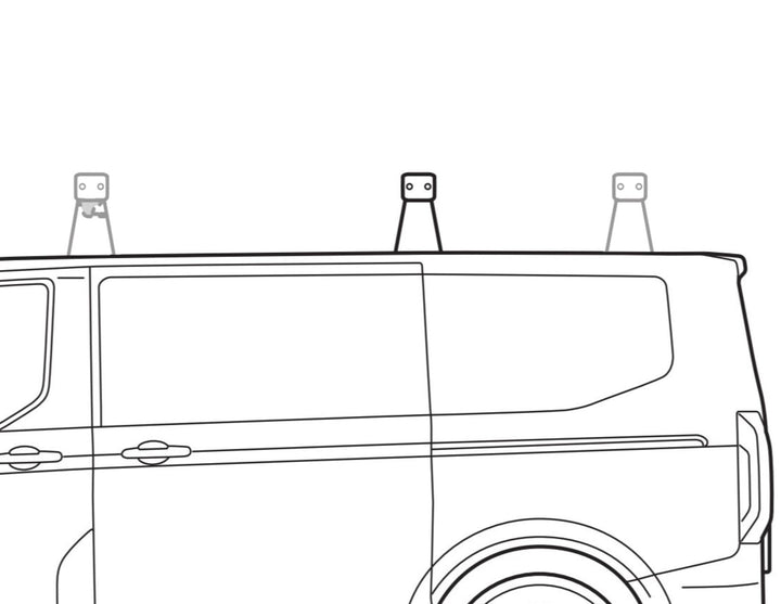 Ford Tourneo/Transit Custom Q-Top® (Q-Tech)* Portaequipajes con barra transversal
