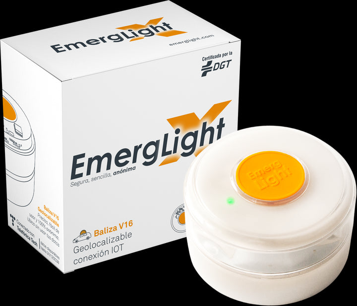 EmergLight Geo X Luz de Emergencia V16 Geolocalizada. Obligatoria a partir del 1 de enero de 2026