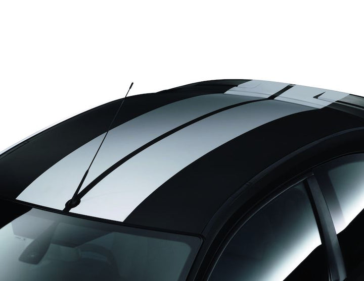 Original Ford Focus 01/2008-12/2010 Kit de bandas para techo GT en color plata.