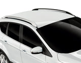 Original Ford Kuga Barras longitudinales portaequipajes para techo en color plata.