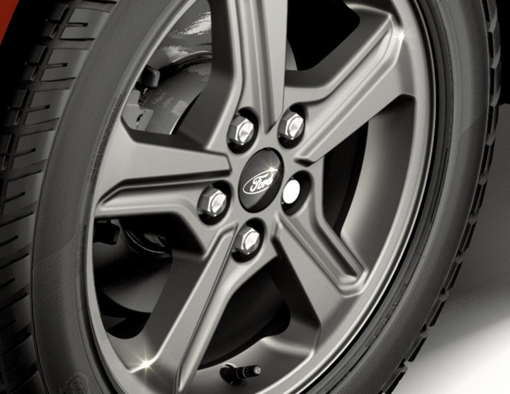 Juego de tornillos antirrobo para llantas de aleación.